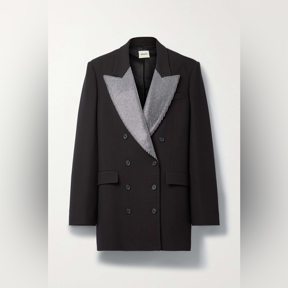 Khaite Black Double-Breasted Blazer - Picture 3 of 7